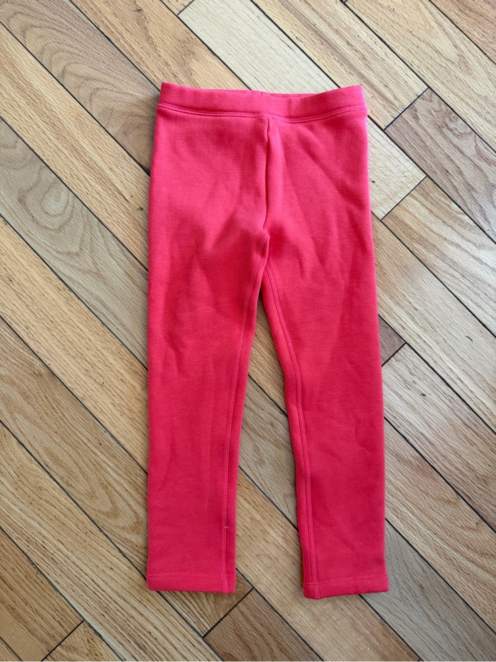 Primary Bright Red Stretch Kids Leggings